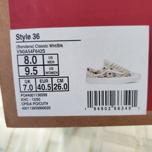 Vans Bandana Style 36 Classic (Cl) - Picture 4 of 14